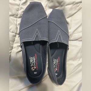 Bobs From Skechers Memory Foam Slip On Navy Blue Shoes Size 8.5